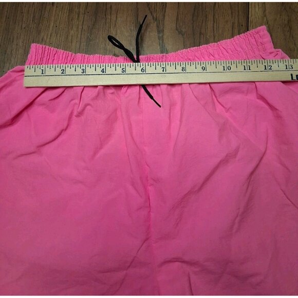 Vintage 80s ADDITIONS BY RONNIE Neon Pink Nylon Shorts Womans M - Picture 4 of 8